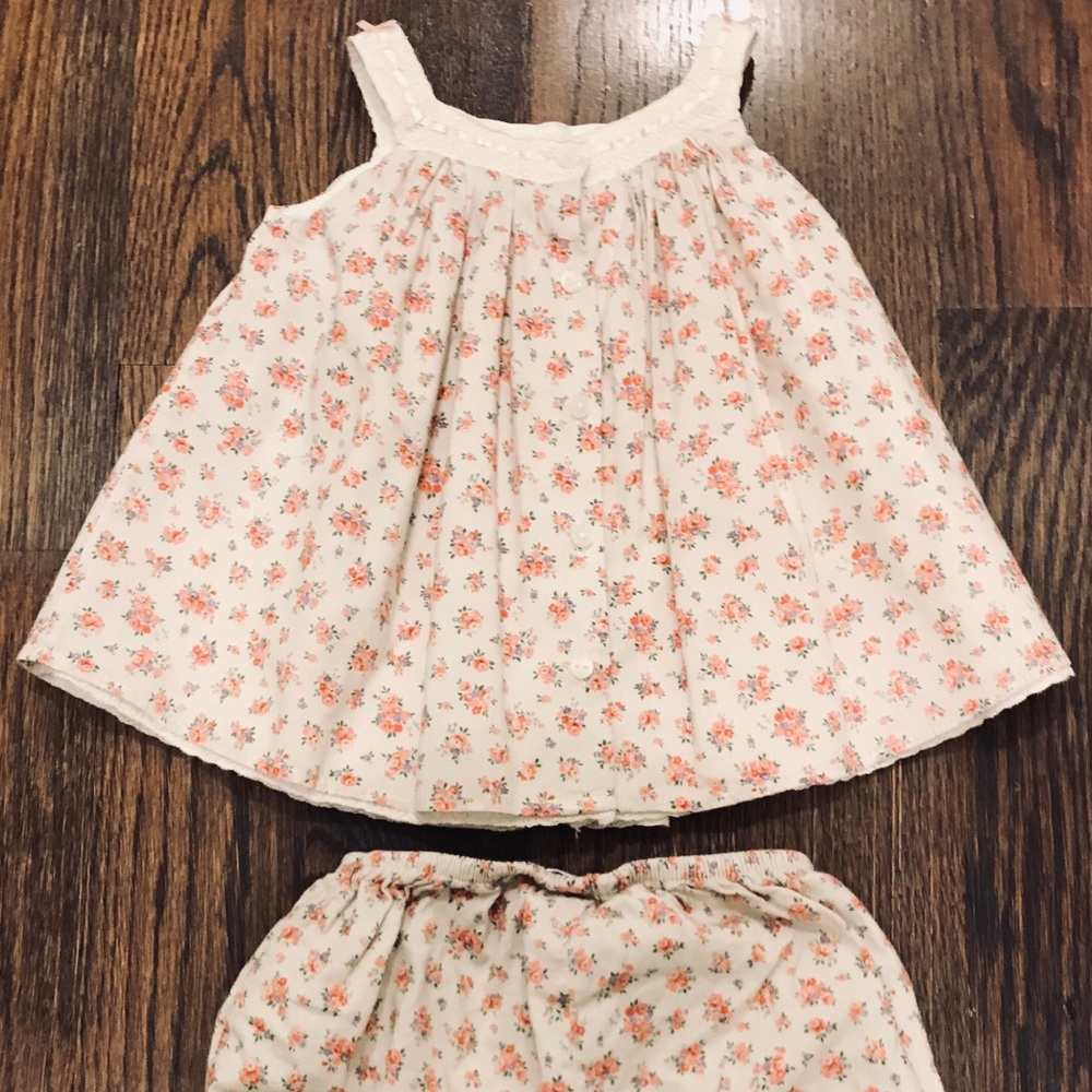 Ralph Lauren Baby Girl’s Floral Top and Bloomers